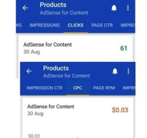 AdSense revenue